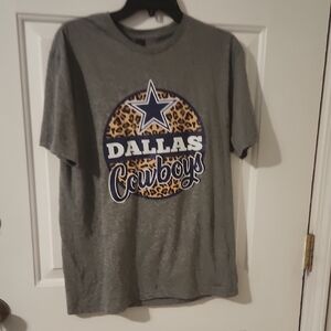 Dallas Cowboys Leopard / Cheetah T shirt